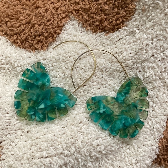 Target Jewelry - Green and blue botanical earrings